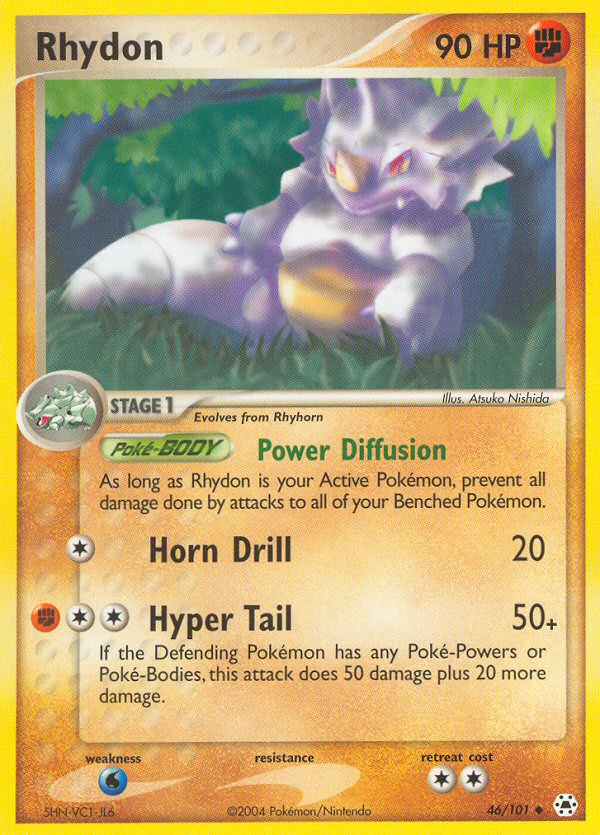 Rhydon (46/101) [EX: Hidden Legends] | Good Games Cannington