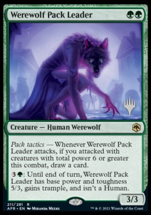 Werewolf Pack Leader (Promo Pack) [Dungeons & Dragons: Adventures in the Forgotten Realms Promos] | Good Games Cannington