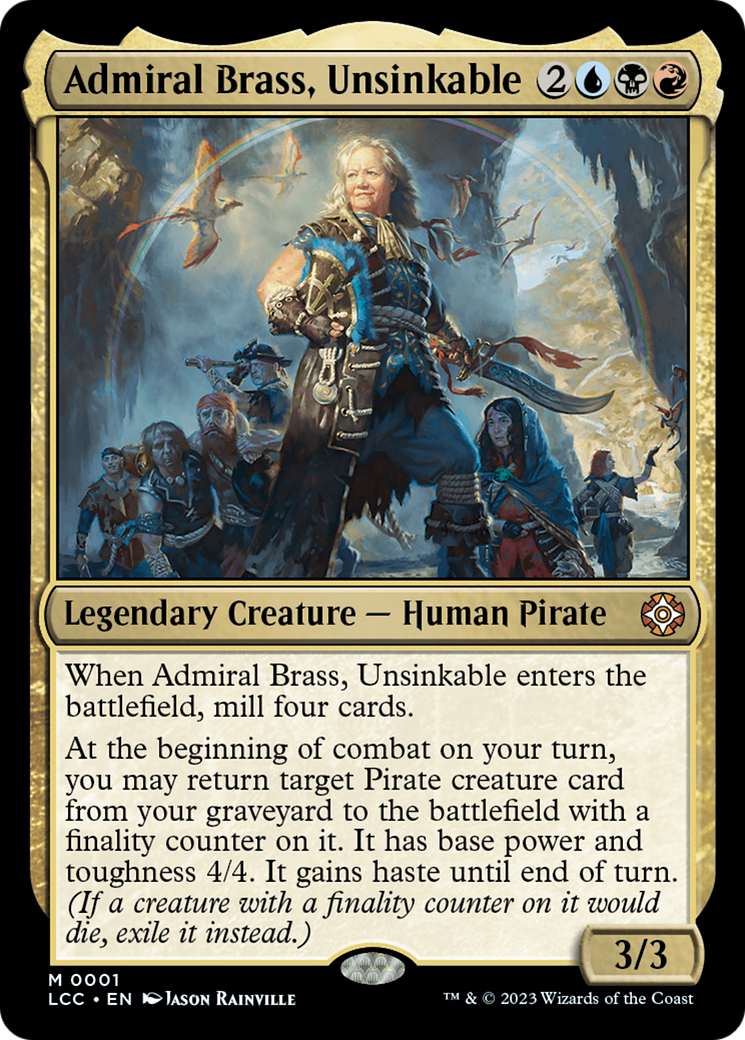 Admiral Brass, Unsinkable [The Lost Caverns of Ixalan Commander] | Good Games Cannington