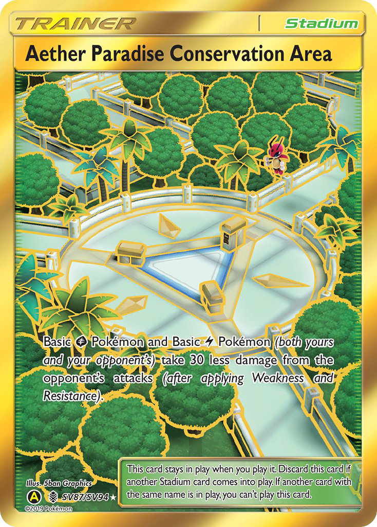 Aether Paradise Conservation Area (SV87/SV94) [Sun & Moon: Hidden Fates - Shiny Vault] | Good Games Cannington
