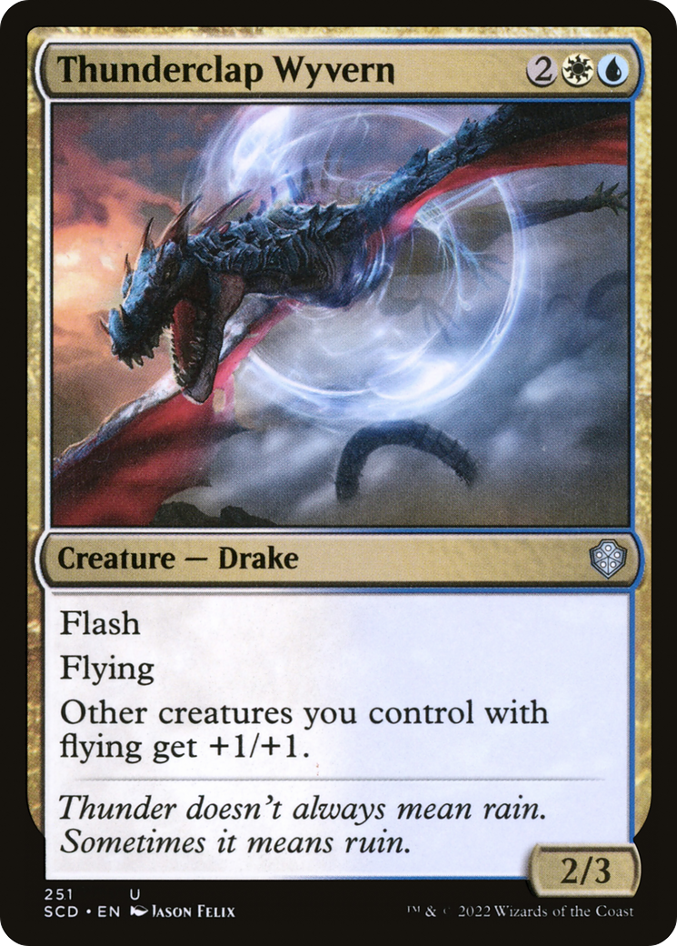 Thunderclap Wyvern [Starter Commander Decks] | Good Games Cannington