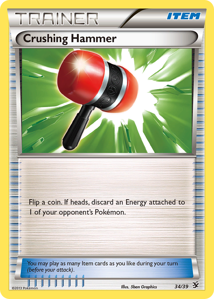 Crushing Hammer (34/39) [XY: Kalos Starter Set] | Good Games Cannington