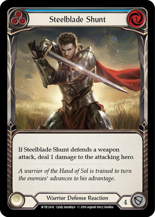Steelblade Shunt (Blue) [WTR128-R] Alpha Print Normal | Good Games Cannington