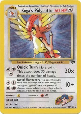 Koga's Pidgeotto (27/132) [Gym Challenge Unlimited] | Good Games Cannington