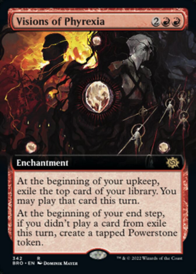 Visions of Phyrexia (Extended Art) [The Brothers' War] | Good Games Cannington
