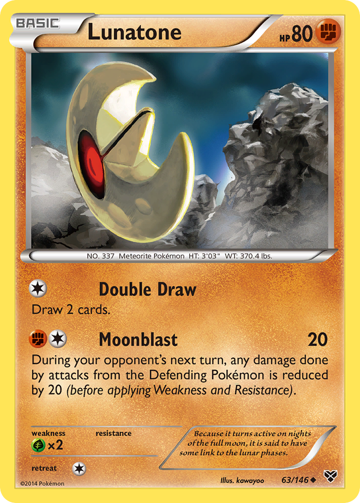 Lunatone (63/146) [XY: Base Set] | Good Games Cannington