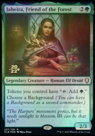 Jaheira, Friend of the Forest [Commander Legends: Battle for Baldur's Gate Prerelease Promos] | Good Games Cannington