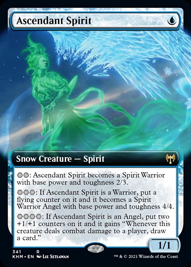 Ascendant Spirit (Extended Art) [Kaldheim] | Good Games Cannington