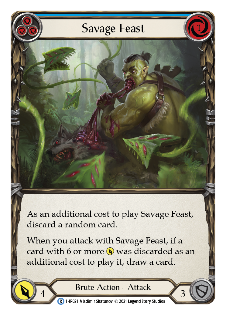 Savage Feast (Blue) [1HP021] | Good Games Cannington
