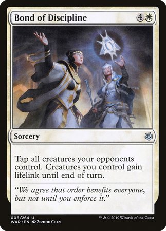 Bond of Discipline [War of the Spark] | Good Games Cannington