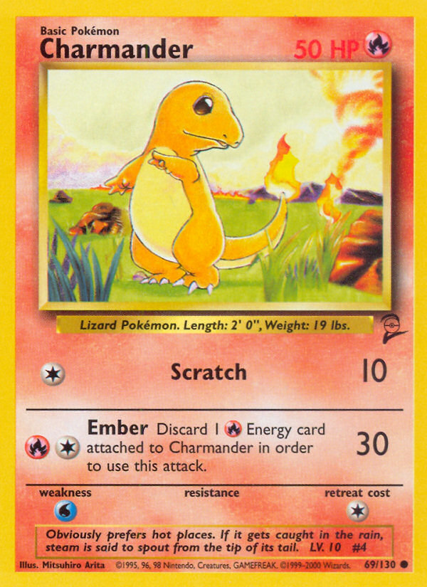 Charmander (69/130) [Base Set 2] | Good Games Cannington