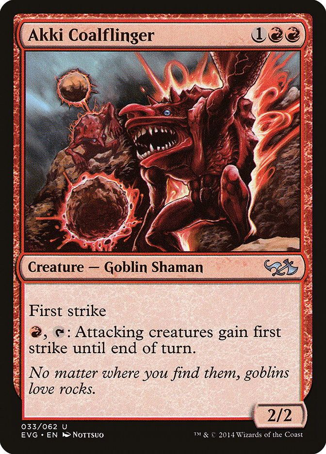 Akki Coalflinger (Elves vs. Goblins) [Duel Decks Anthology] | Good Games Cannington