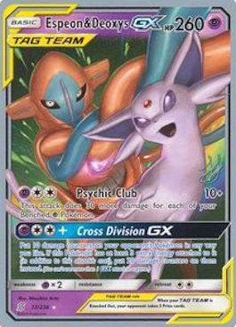 Espeon & Deoxys GX (72/236) (Perfection - Henry Brand) [World Championships 2019] | Good Games Cannington