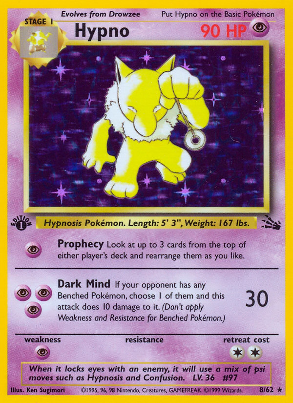 Hypno (8/62) [Fossil 1st Edition] | Good Games Cannington