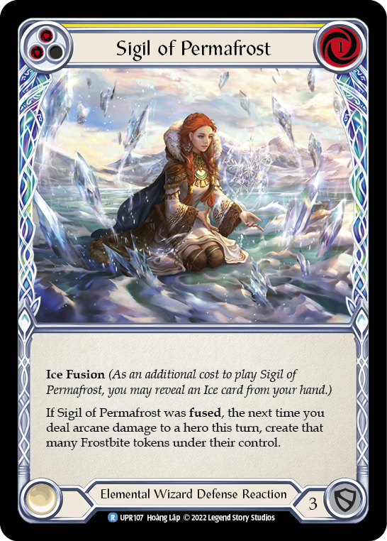 Sigil of Permafrost (Yellow) [UPR107] (Uprising)  Rainbow Foil | Good Games Cannington