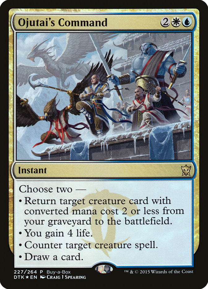Ojutai's Command (Buy-A-Box) [Dragons of Tarkir Promos] | Good Games Cannington
