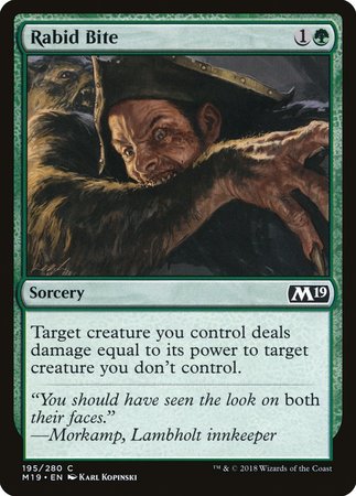 Rabid Bite [Core Set 2019] | Good Games Cannington
