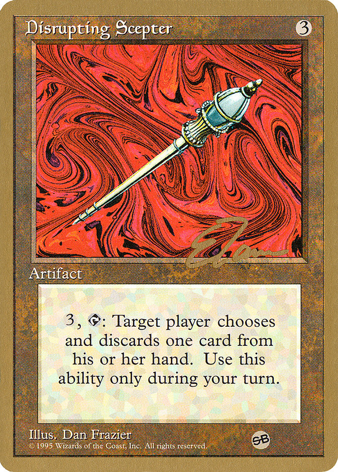 Disrupting Scepter (Eric Tam) (SB) [Pro Tour Collector Set] | Good Games Cannington
