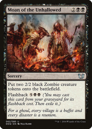 Moan of the Unhallowed [Duel Decks: Blessed vs. Cursed] | Good Games Cannington