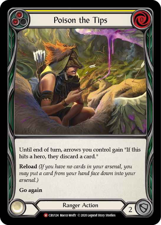 Poison the Tips [CRU124] 1st Edition Rainbow Foil | Good Games Cannington