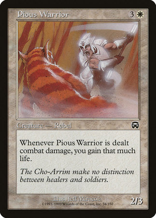 Pious Warrior [Mercadian Masques] | Good Games Cannington
