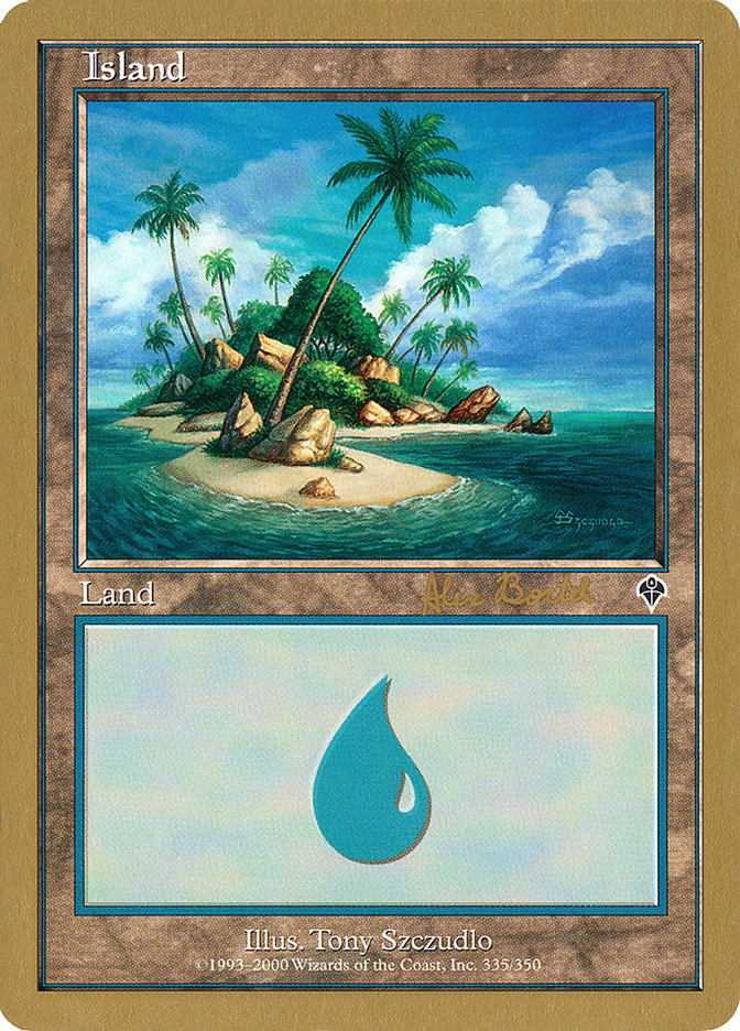 Island (ab335b) (Alex Borteh) [World Championship Decks 2001] | Good Games Cannington