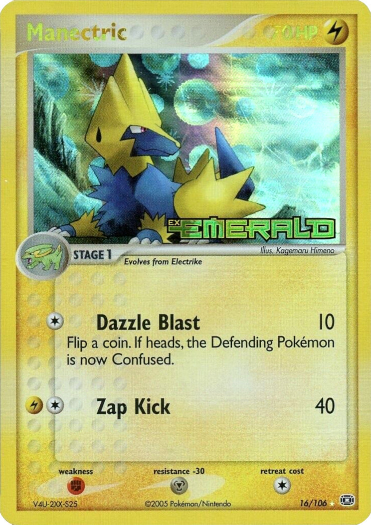 Manectric (16/106) (Stamped) [EX: Emerald] | Good Games Cannington
