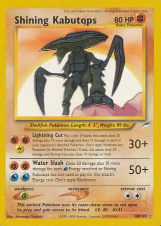 Shining Kabutops (108/105) [Neo Destiny Unlimited] | Good Games Cannington
