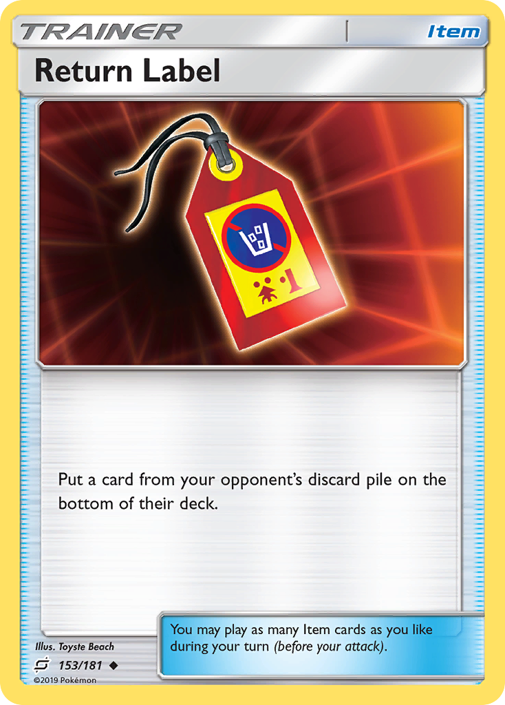 Return Label (153/181) [Sun & Moon: Team Up] | Good Games Cannington