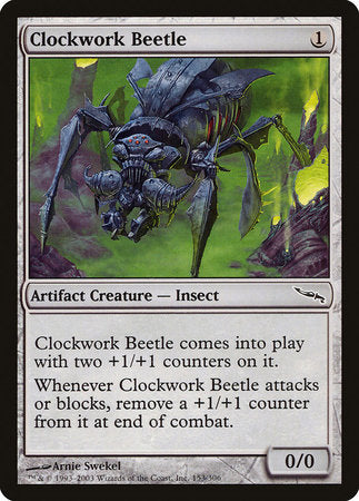 Clockwork Beetle [Mirrodin] | Good Games Cannington