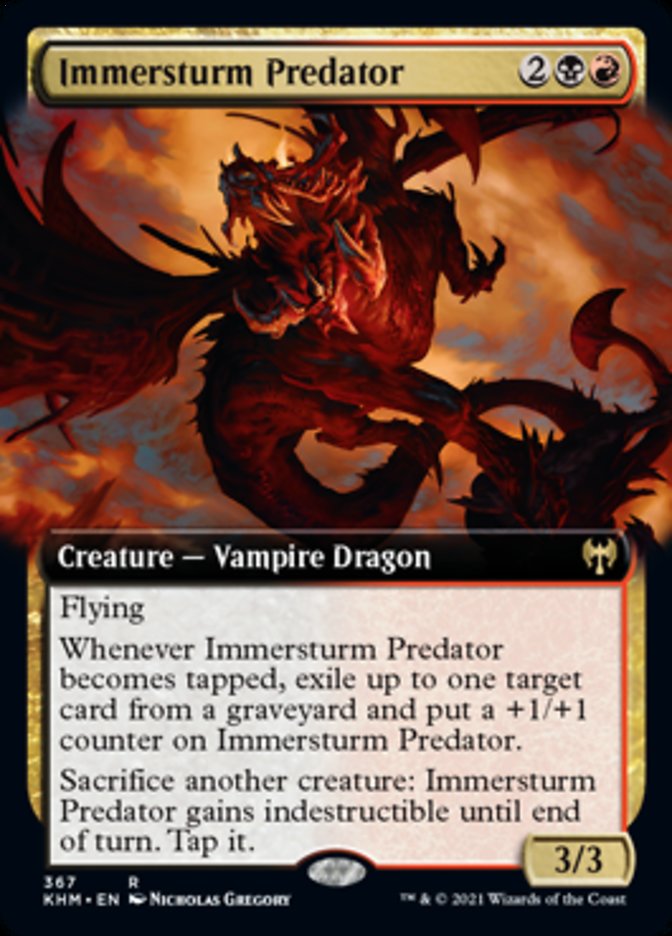 Immersturm Predator (Extended Art) [Kaldheim] | Good Games Cannington
