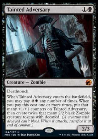 Tainted Adversary (Promo Pack) [Innistrad: Midnight Hunt Promos] | Good Games Cannington