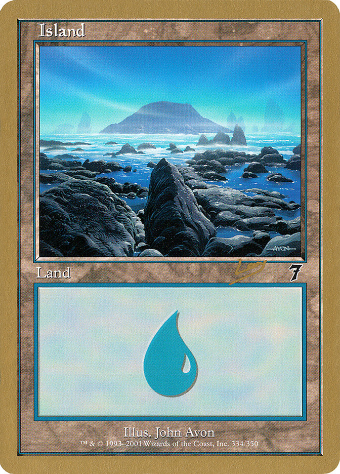 Island (rl334) (Raphael Levy) [World Championship Decks 2002] | Good Games Cannington