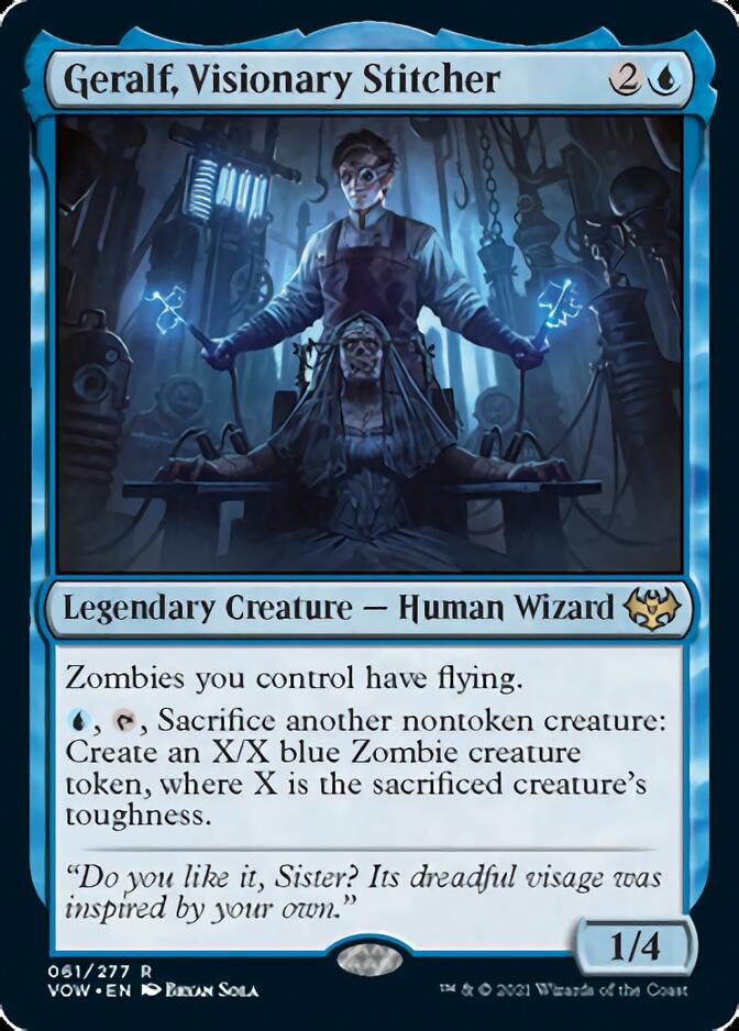 Geralf, Visionary Stitcher [Innistrad: Crimson Vow] | Good Games Cannington