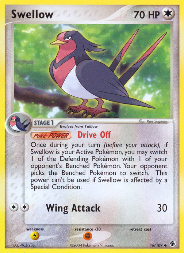 Swellow (46/109) [EX: Battle Stadium] | Good Games Cannington