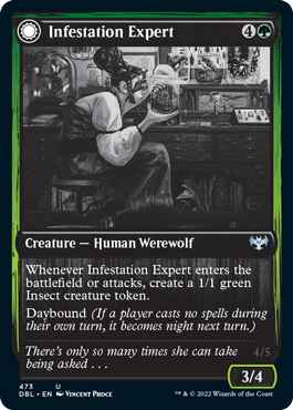 Infestation Expert // Infested Werewolf [Innistrad: Double Feature] | Good Games Cannington