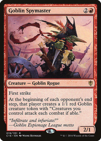 Goblin Spymaster [Commander 2016] | Good Games Cannington