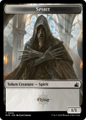 Spirit (0018) // Centaur Double-Sided Token [Ravnica Remastered Tokens] | Good Games Cannington