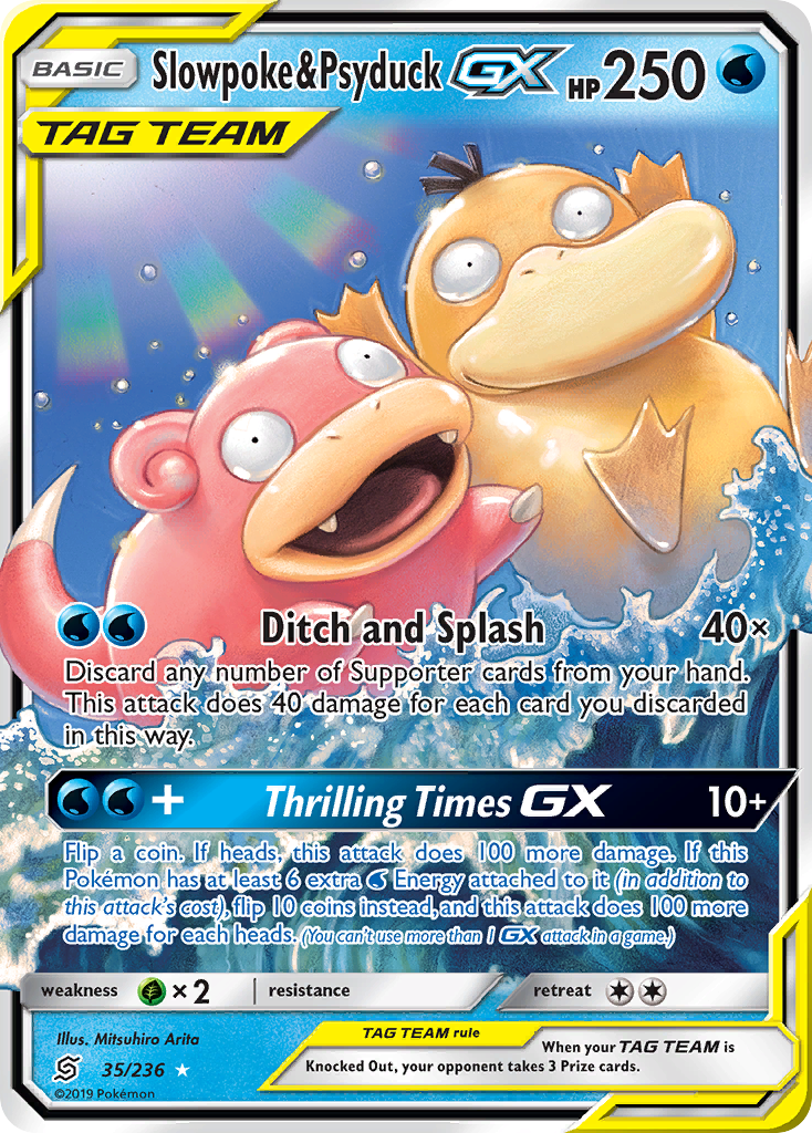 Slowpoke & Psyduck GX (35/236) [Sun & Moon: Unified Minds] | Good Games Cannington