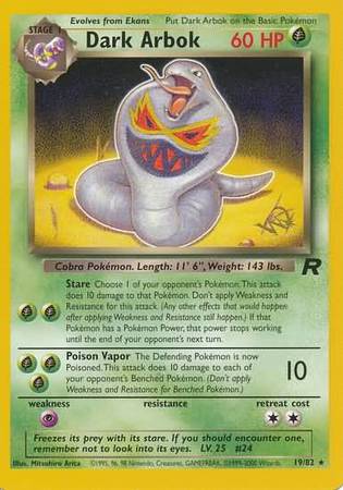 Dark Arbok (19/82) (W Stamped Promo) [Team Rocket Unlimited] | Good Games Cannington