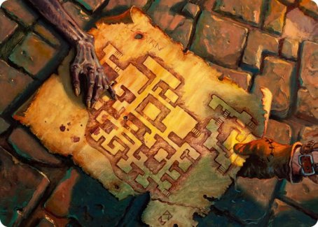 Dungeon Map Art Card [Dungeons & Dragons: Adventures in the Forgotten Realms Art Series] | Good Games Cannington