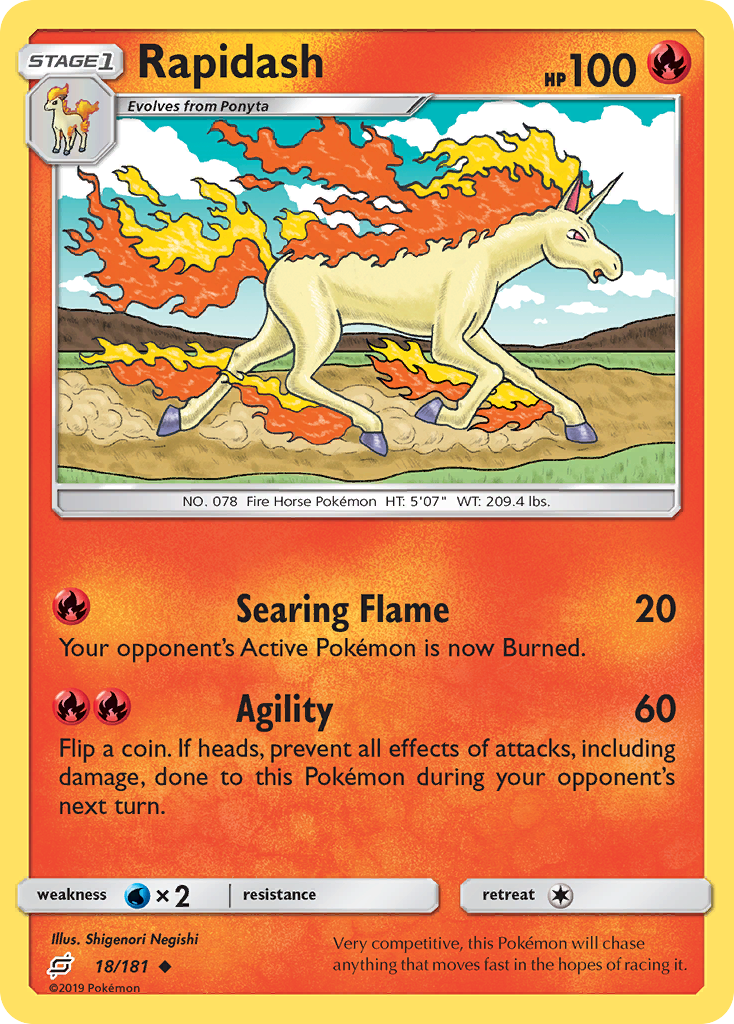 Rapidash (18/181) [Sun & Moon: Team Up] | Good Games Cannington