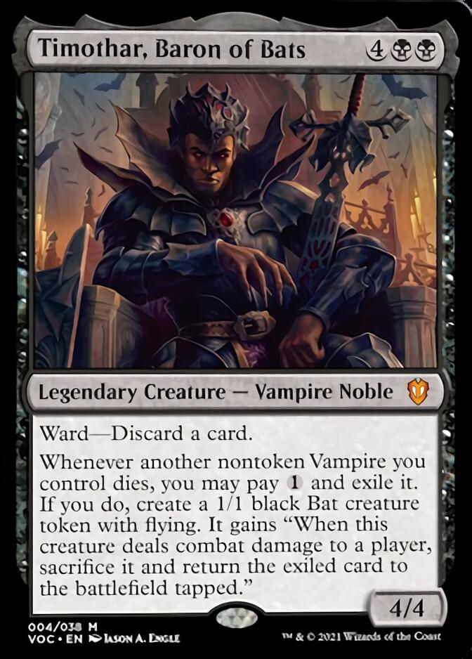 Timothar, Baron of Bats [Innistrad: Crimson Vow Commander] | Good Games Cannington