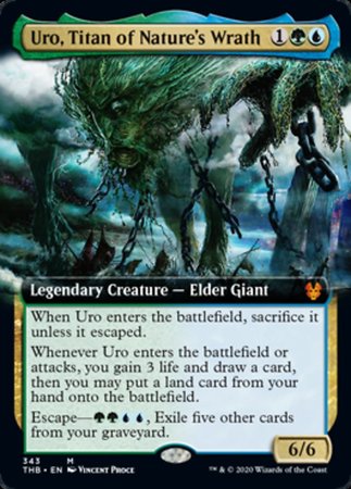 Uro, Titan of Nature's Wrath (Extended Art) [Theros Beyond Death] | Good Games Cannington