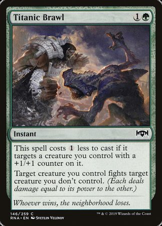 Titanic Brawl [Ravnica Allegiance] | Good Games Cannington