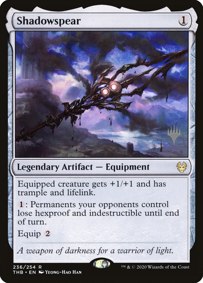 Shadowspear (Promo Pack) [Theros Beyond Death Promos] | Good Games Cannington