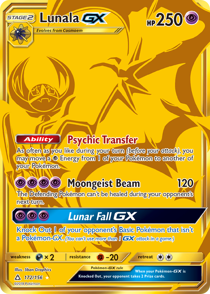 Lunala GX (172/156) [Sun & Moon: Ultra Prism] | Good Games Cannington
