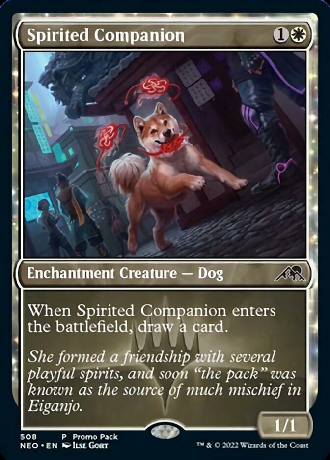 Spirited Companion (Promo Pack) [Kamigawa: Neon Dynasty Promos] | Good Games Cannington