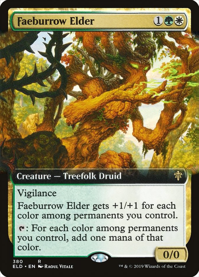 Faeburrow Elder (Extended Art) [Throne of Eldraine] | Good Games Cannington