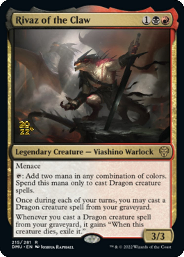 Rivaz of the Claw [Dominaria United Prerelease Promos] | Good Games Cannington